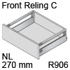 antaro Frontauszug Reling C Bausatz NL 270 mm, hellgrau TBX antaro Set Rel. C - 270 / 196 mm, R906