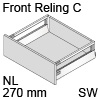 antaro Frontauszug Reling C Bausatz NL 270 mm, seidenweiß TBX antaro Set Rel. C - 270 / 196 mm, SW