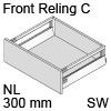 antaro Frontauszug Reling C Bausatz NL 300 mm, seidenweiß TBX antaro Set Rel. C - 300 / 196 mm, SW