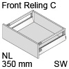 antaro Frontauszug Reling C Bausatz NL 350 mm, seidenweiß TBX antaro Set Rel. C - 350 / 196 mm, SW