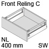 antaro Frontauszug Reling C Bausatz NL 400 mm, seidenweiß TBX antaro Set Rel. C - 400 / 196 mm, SW