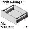antaro Frontauszug Reling C Bausatz NL 500 mm, terraschwarz TBX antaro Set Rel. C - 500 / 196 mm, TS