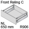 antaro Frontauszug Reling C Bausatz NL 650 mm, hellgrau TBX antaro Set Rel. C - 650 / 196 mm, R906