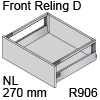 antaro Frontauszug Reling D Bausatz NL 270 mm, hellgrau TBX antaro Set Rel. D - 270 / 228 mm, R906