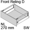 antaro Frontauszug Reling D Bausatz NL 270 mm, seidenweiß TBX antaro Set Rel. D - 270 / 228 mm, SW