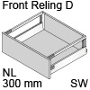 antaro Frontauszug Reling D Bausatz NL 300 mm, seidenweiß TBX antaro Set Rel. D - 300 / 228 mm, SW