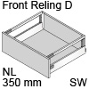 antaro Frontauszug Reling D Bausatz NL 350 mm, seidenweiß TBX antaro Set Rel. D - 350 / 228 mm, SW