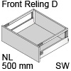 antaro Frontauszug Reling D Bausatz NL 500 mm, seidenweiß TBX antaro Set Rel. D - 500 / 228 mm, SW
