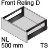 antaro Frontauszug Reling D Bausatz NL 500 mm, terraschwarz TBX antaro Set Rel. D - 500 / 228 mm, TS