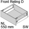 antaro Frontauszug Reling D Bausatz NL 550 mm, seidenweiß TBX antaro Set Rel. D - 550 / 228 mm, SW