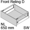 antaro Frontauszug Reling D Bausatz NL 650 mm, seidenweiß TBX antaro Set Rel. D - 650 / 228 mm, SW