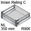 antaro Innenauszug Reling C Bausatz NL 350 mm, hellgrau TBX antaro Set Rel. C innen - 350 / 196 mm, R906