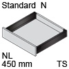 TBX antaro Standard N Bausatz NL 450 mm, terraschwarz antaro Set N - 450 / 68 mm, TS