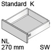 TBX antaro Standard K Bausatz NL 270 mm, seidenweiß antaro Set K - 270 / 115 mm, SW