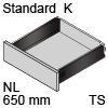 TBX antaro Standard K Bausatz NL 650 mm, terraschwarz antaro Set K - 650 / 115 mm, TS