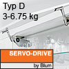 Klappenhalter AVENTOS HS Servo-Drive Set - Typ D Aventos HS SD, D Kraftspeicher - 526-675 mm / 3-6,75 kg