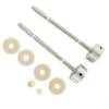 Kit 2 für Stossgriffe Ø 30 mm Bausatz Glas/Holz 1-seitig Befestigungskit Glas/Holz 1-seitig, Ø 30