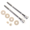 Kit 4 für Stossgriffe Ø 30 mm Bausatz Glas/Holz beidseitig Befestigungskit Glas/Holz 2-seitig, Ø 30