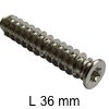 Direkt-Befestigungsschraube Ø 6,3 mm Torx L 36 mm Befestigungsschraube L 36 mm