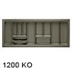 Besteckeinsätze KOMBI, 1200 Korpusbreiten (KB) Für Schrank 1200 mm - B 1150 x T 500 mm
