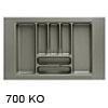 Besteckeinsätze KOMBI, 700 Korpusbreiten (KB) Für Schrank 700 mm - B 650 x T 500 mm