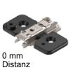 CLIP top Exzenter-HV Kreuzmontageplatte 173H7100 - 0 mm Distanz, onyxschwarz