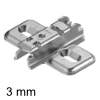 173L1630 CLIP top Kreuzmontageplatte Distanz 3 mm - H 11,5 mm