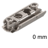 Exzenter-Montageplatte 175H4100 gerade Distanz 0 mm - H 8,5 mm -