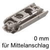 Exzenter-Montageplatte 175H410Z gerade Distanz 0 mm - H 8,5 mm, für Mittelanschlag -