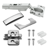 Blum Scharnier 110 Grad mit Montageplatte Set A: 70T3550.TL Eckanschlag + 173H7100 Platte + Kappen