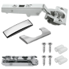 Blum Scharnier 110 Grad mit Montageplatte 71B3550 Eckanschlag mit 175H3100 Platte inkl. Kappen - gedämpft