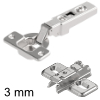 Blum Scharnier 71M2550, 100 Grad Eckanschlag, Ersatz für70.255 / 90.255 71M2550 + Kreuzplatte 173L6130: alte Platte 11,5 mm hoch, Befestigung 37 mm