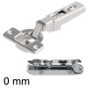Blum Scharnier 71M2550, 100 Grad Eckanschlag, Ersatz für
70.255 / 90.255 71M2550 + gerade Platte 175H3100: alte Platte 8,5 mm hoch (Distanz 0)