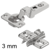 Blum Scharnier 71M2650, 100 Grad Mittelanschlag 71M2650 + Kreuzplatte 173L6130: alte Platte 11,5 mm hoch, Befestigung 37 mm