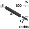 802M6003.R1 REVEGO uno + duo Montage-Set Montageset für Einzeltür LWA 600 mm mit Doppeltür, rechts
