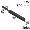 802M7003.L3 REVEGO uno + duo Montage-Set Montageset für Einzeltür LWA 700 mm mit Doppeltür, links