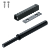 Drucköffner mit Puffer inkl. Adapterplatte 956A1006 TIP-ON lang + Platte 956A1201, carbonschwarz