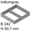 ZC7S300RSU AMBIA-LINE Rahmen Stahldesign Indiumgr. Ambia Stahlrahmen L272xB242xH50 mm indiumgrau