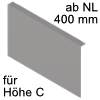 ZC7A0P0C AMBIA-LINE Adapterprofil, Indiumgr. Ambia RW-Adapter B 218 x H 177 mm, indiumgrau