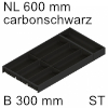 ZC7S600BS3 AMBIA-LINE Besteckeinsatz Stahl carbonschw. Ambia Einsatz 7 Schalen, 300x50,5xL 574 mm carbonschwarz