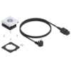 Blum AMPEROS AC Stromelement mit Kabel Blum ESS.B01FA.2 Steckdose weiß glänzend