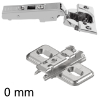 Blum 75B1550  mit Montageplatte, Eckanschlag 107 Grad gedämpft, Ersatz für 74.155 75B1550 + Kreuzplatte 173L6100: alte Platte 8,5 mm hoch, Befestigung 37 mm