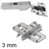 Blum 75B1550  mit Montageplatte, Eckanschlag 107 Grad gedämpft, Ersatz für 74.155 75B1550 + Kreuzplatte 173L6130: alte Platte 11,5 mm hoch, Befestigung 37 mm
