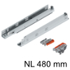 Blum TANDEM Vollauszug 560H4800T mit TIP-ON Tandem Tip-On 560H, 30kg - NL 480 mm