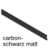 ZV7.1043C01 Vorderstück o. Nut für Innenauszug + Reling, Carbonschw. LBX Vorderstück H 98,35 mm, carbonschwarz