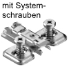 CLIP top Kreuzmontageplatte 173L8300 mit Systemschrauben