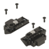 175H5B00 CLIP Adapterplatte Set für Teleskophebel 175H5B00 Platten für schmale Alurahmen, onyxschwarz - li./re.