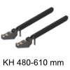 AVENTOS HF top Teleskophebel Set 22F3200 Hebelset HF top, KH 480-610 mm, eclipseschwarz