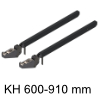 AVENTOS HF top Teleskophebel Set 22F3500 Hebelset HF top, KH 600-910 mm, eclipseschwarz