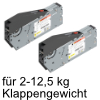 AVENTOS HS top Kraftspeicher Hochschwenkklappe 22S2210 Kraftsp.Set HS top / SD 2-12,5 kg - vormont.